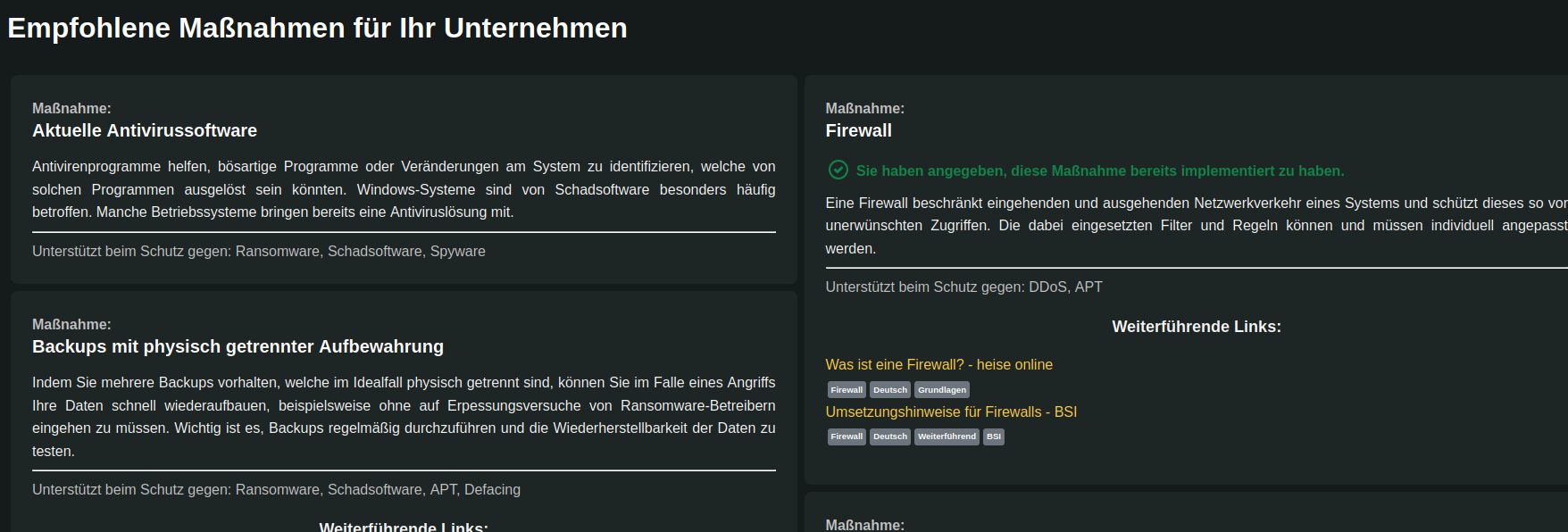 Beispielergebnisse